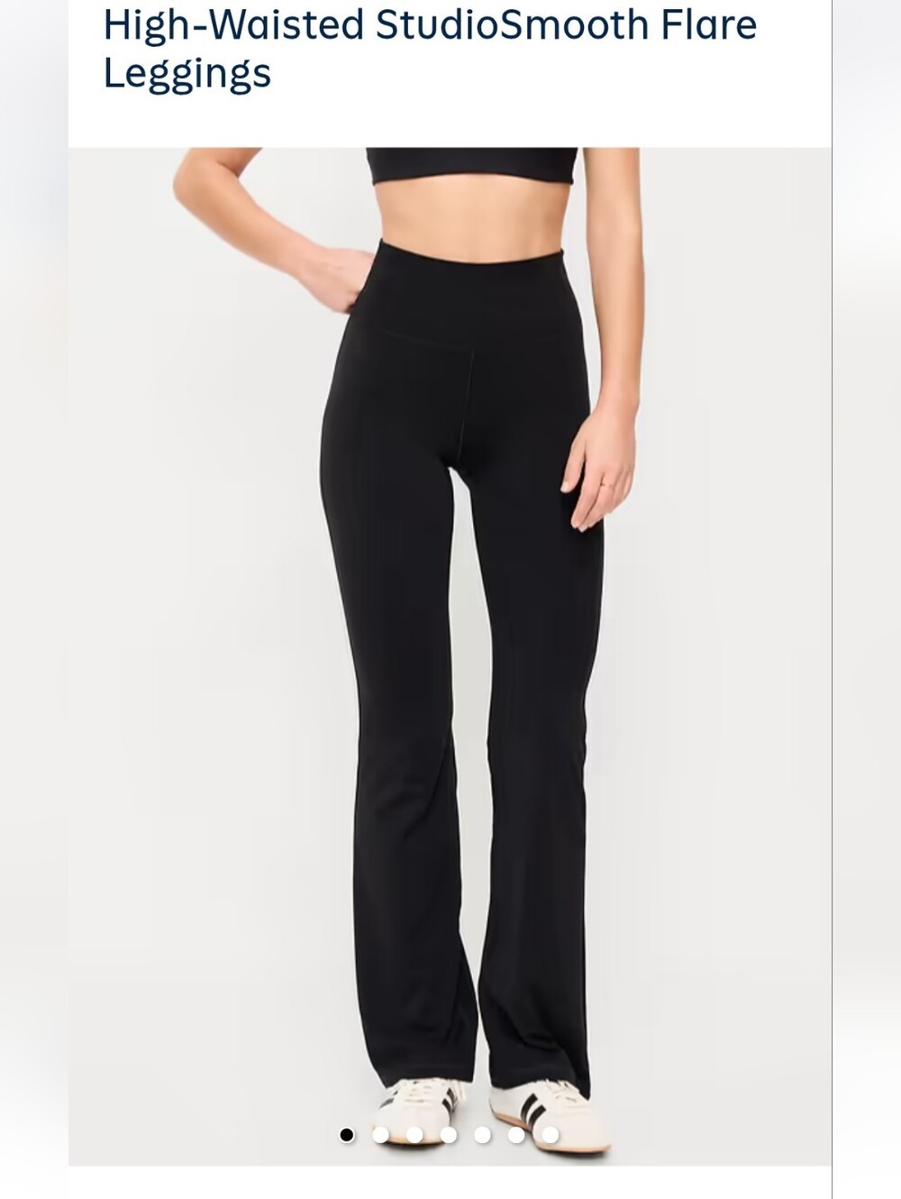 Old Navy High- Waisted Black Flare Leggings - XS